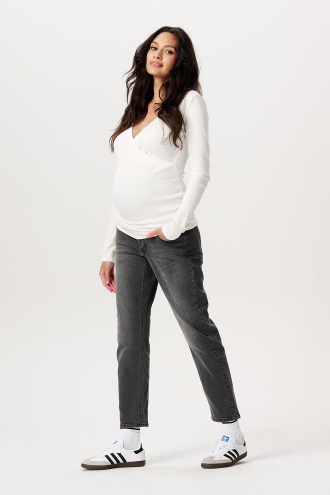 Noppies Maternity Mom Fit 7/8 Jeans Azua - Grey Denim