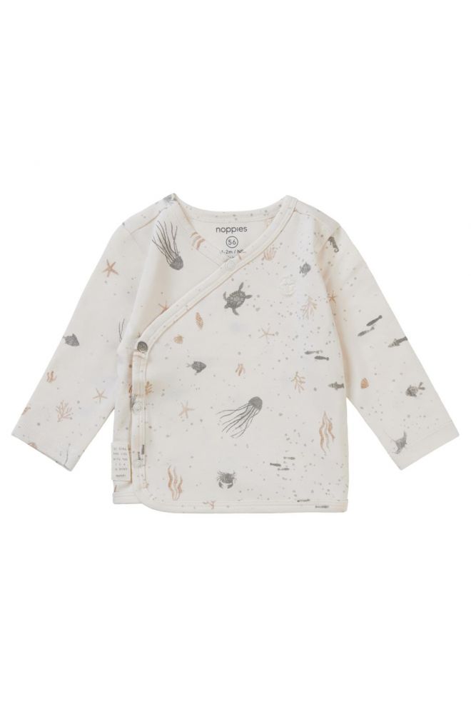 Noppies Baby Langarmshirt Brooks - Whisper White