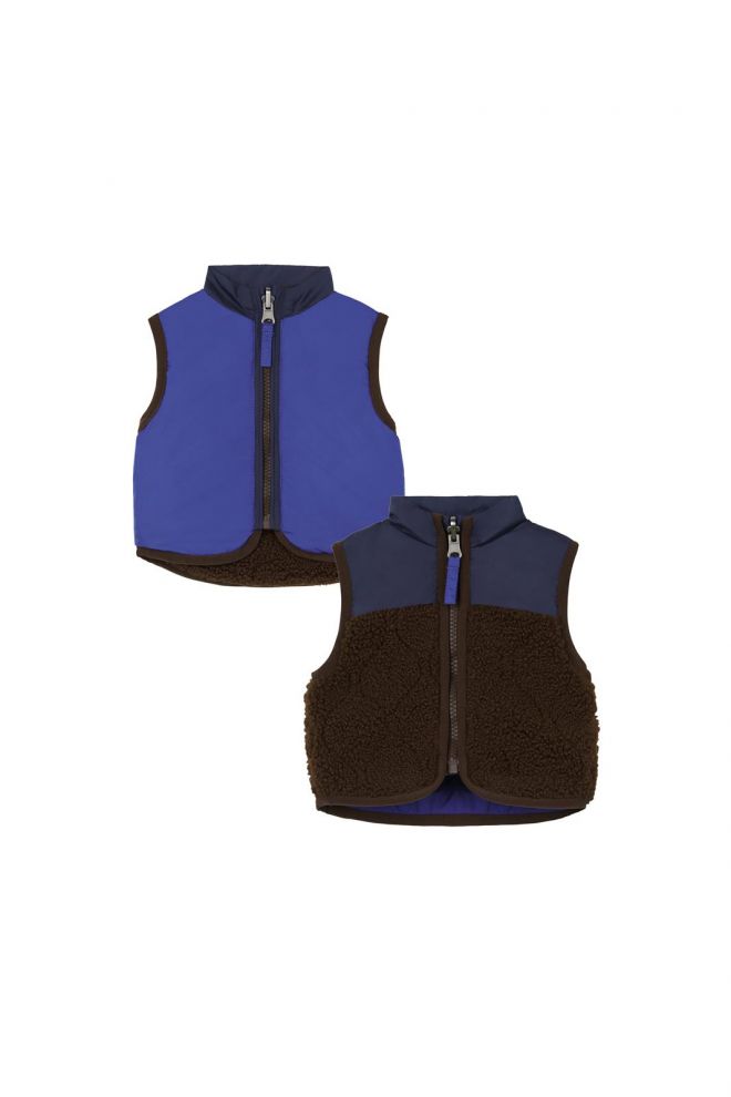 Noppies Baby Bodywarmer Galve - Reversible - Brown Patina