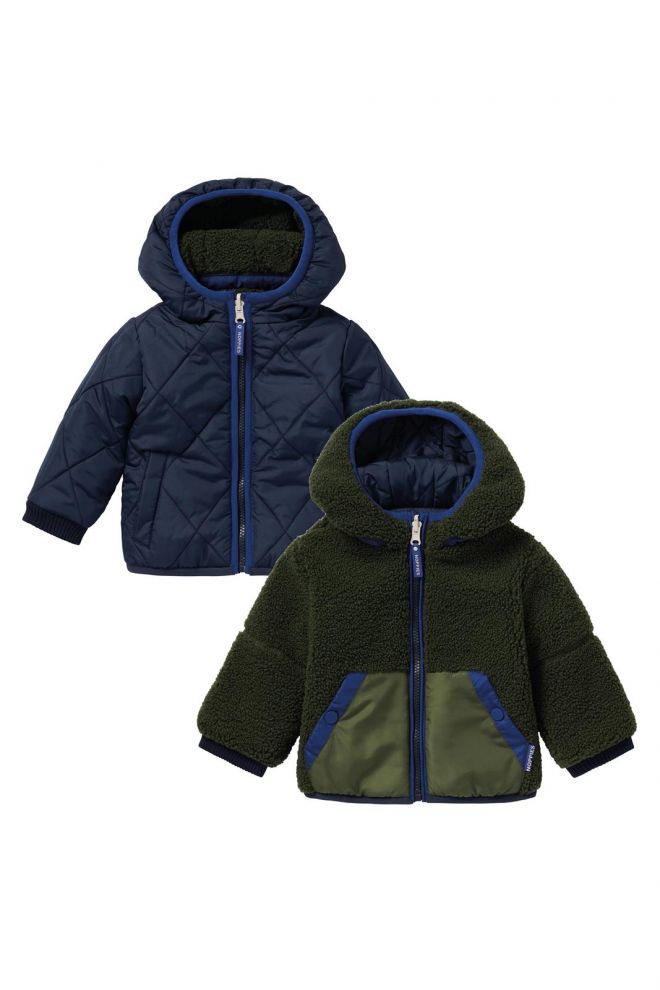 Noppies Baby Winter jacket Gormaz - Reversible - Black Iris Noppies Baby Winter jacket Gormaz - Reversible - Black Iris