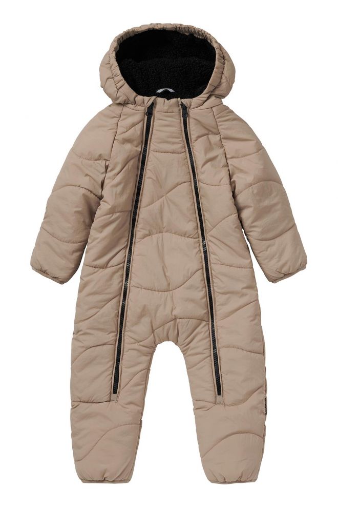 Noppies Baby Snowsuit Girona - Desert Taupe Noppies Baby Snowsuit Girona - Desert Taupe