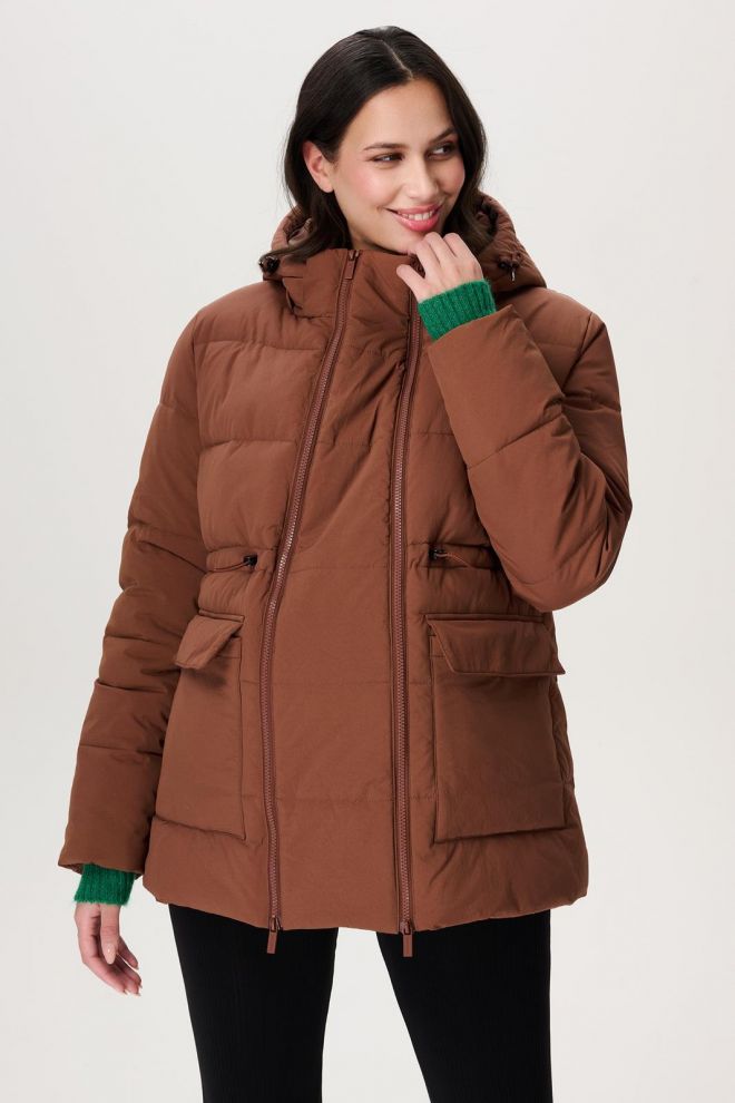 Noppies Maternity Umstandsjacke Winter Sauda - Cappuccino