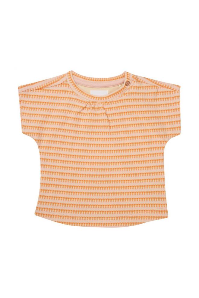 Noppies Baby T-shirt Mowbray - Check pattern Orange