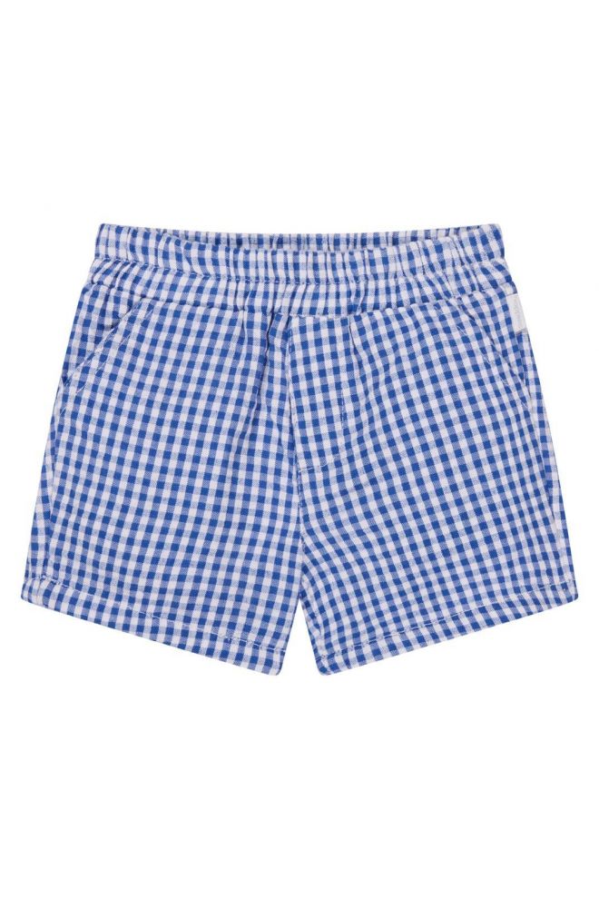 Noppies Baby Korte Broek Olbia - Check pattern Medium blue