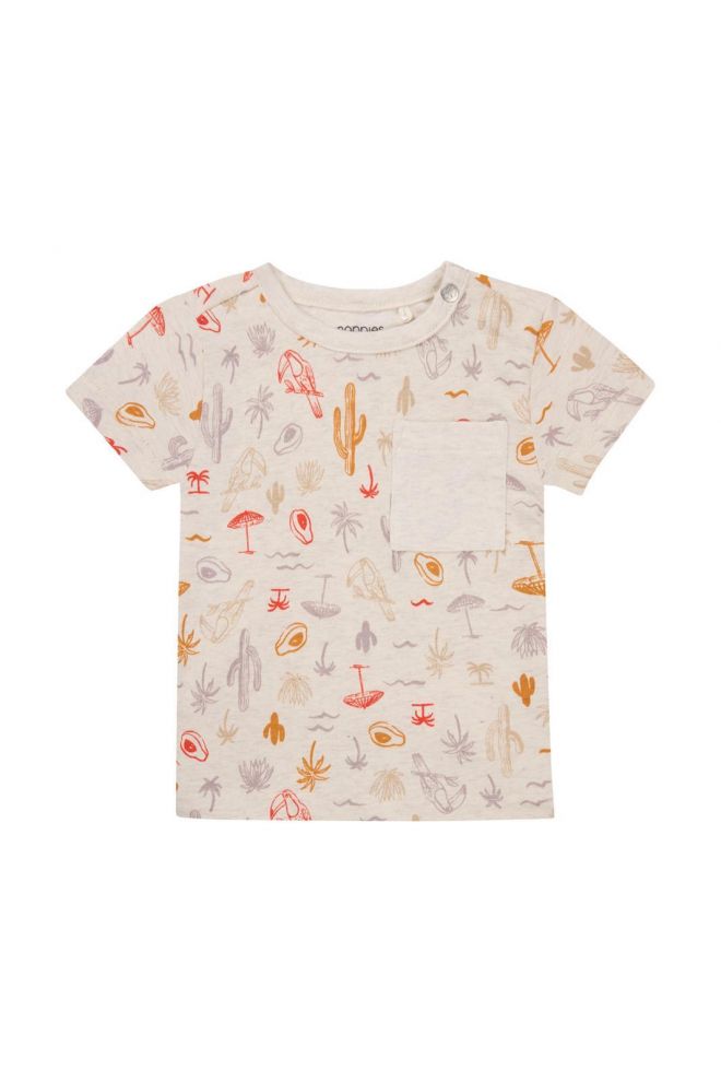 Noppies Baby T-shirt Olle - Tropical pattern Off white