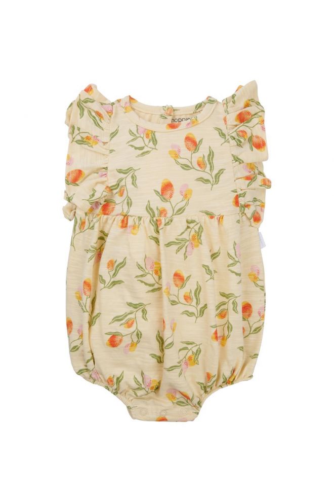 Noppies Baby Salopette Mequon - Fruit pattern Medium Yellow