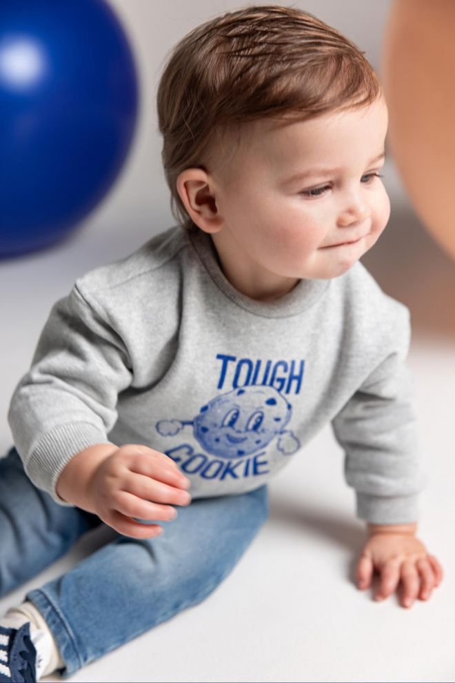 Noppies Baby Sweater Sardesi - Grey Melange