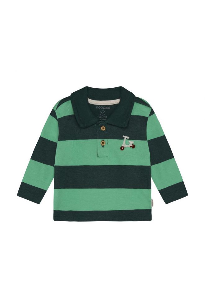 Noppies Baby Longsleeve Stuart - Stripe Pattern Medium Grey