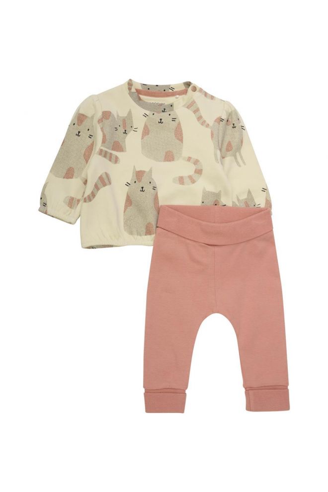 Noppies Baby Set shirt met broek Tortolita - Canyon Clay