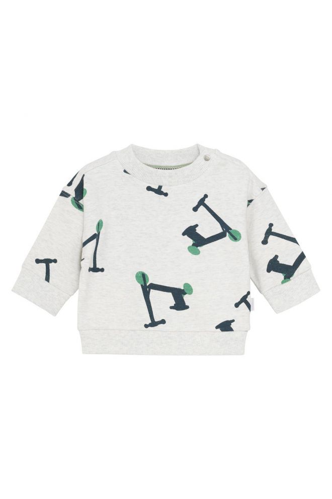 Noppies Baby Sweater Sheldon - Vehicle Pattern Green