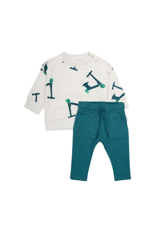 Noppies Baby Set shirt met broek Slayton - Mediterranea