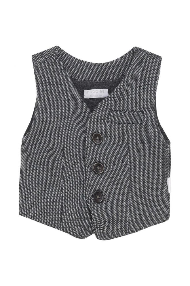 Noppies Baby Gilet Stratmoor - Dark Grey Melange