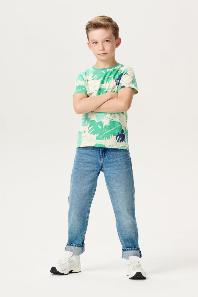 Noppies Kids T-shirt Loudoun - Leaf pattern Off white