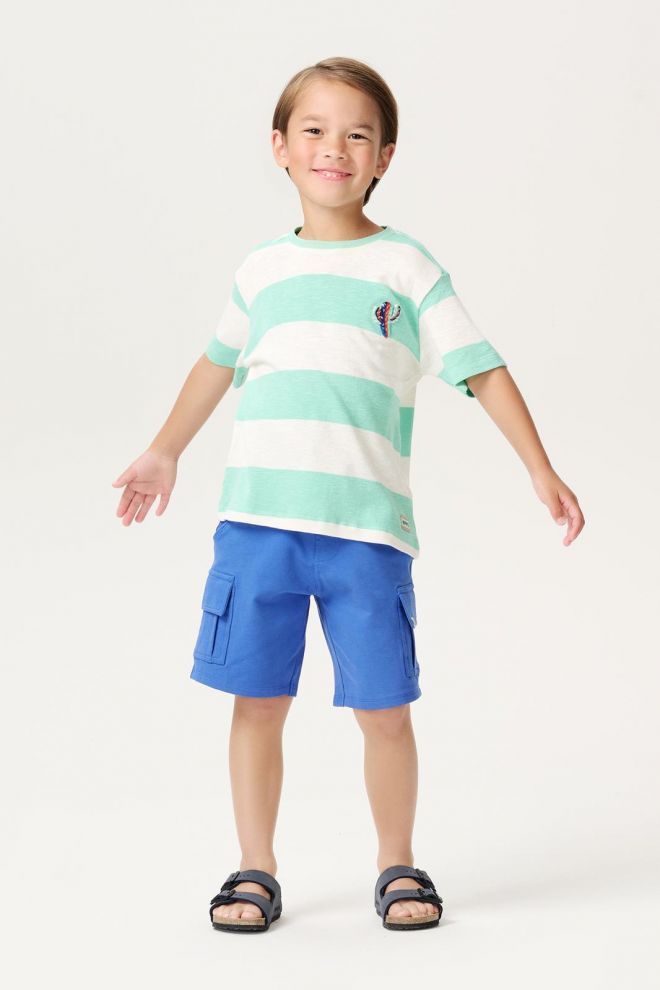 Noppies Kids T-shirt Lutcher - Stripe pattern Medium Grey