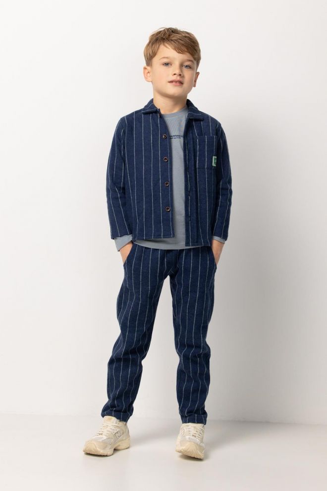 Noppies Kids Overhemd Rockville - Stripe Pattern Dark Blue