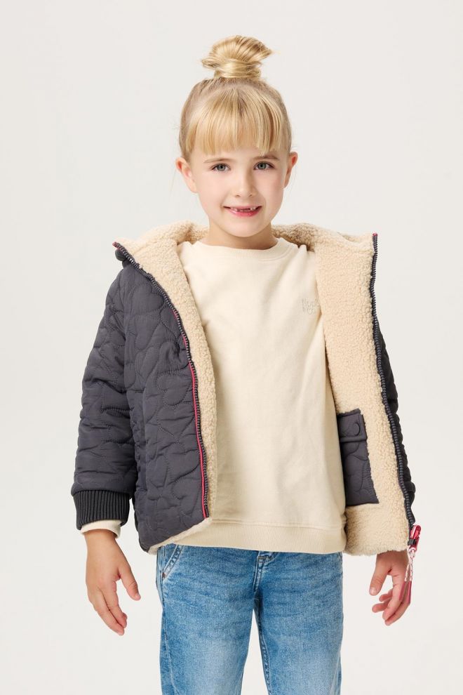 Noppies Kids Winterjas Nisko - Reversible - Forged Iron