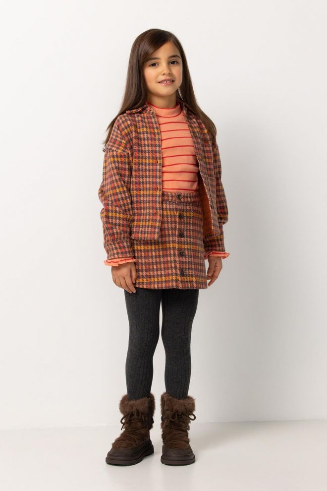 Noppies Kids Rok Portola - Check Pattern Light Brown
