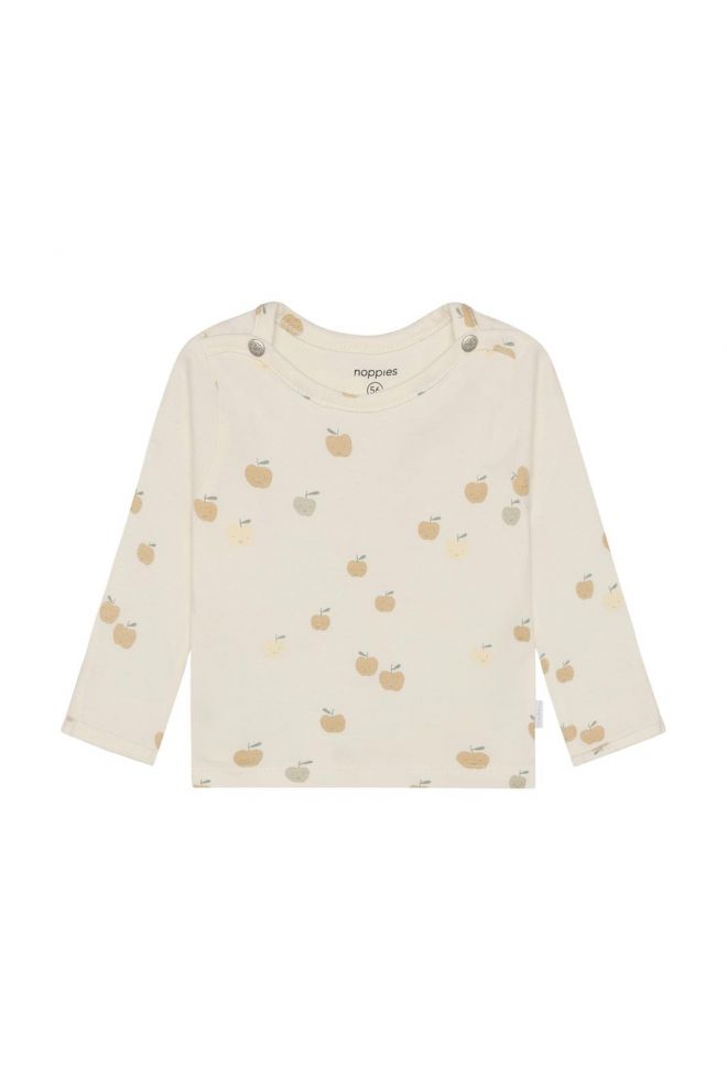 Noppies Baby Longsleeve all over print - Egret