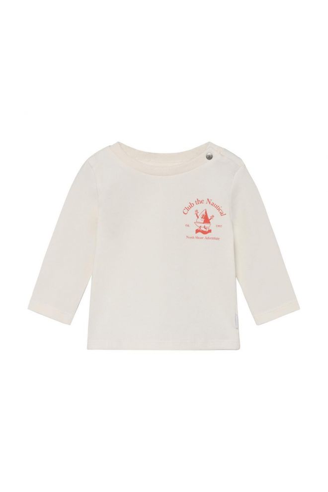 Noppies Baby Longsleeve - backprint - Egret