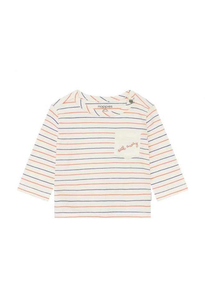 Noppies Baby Longsleeve stripe - Egret
