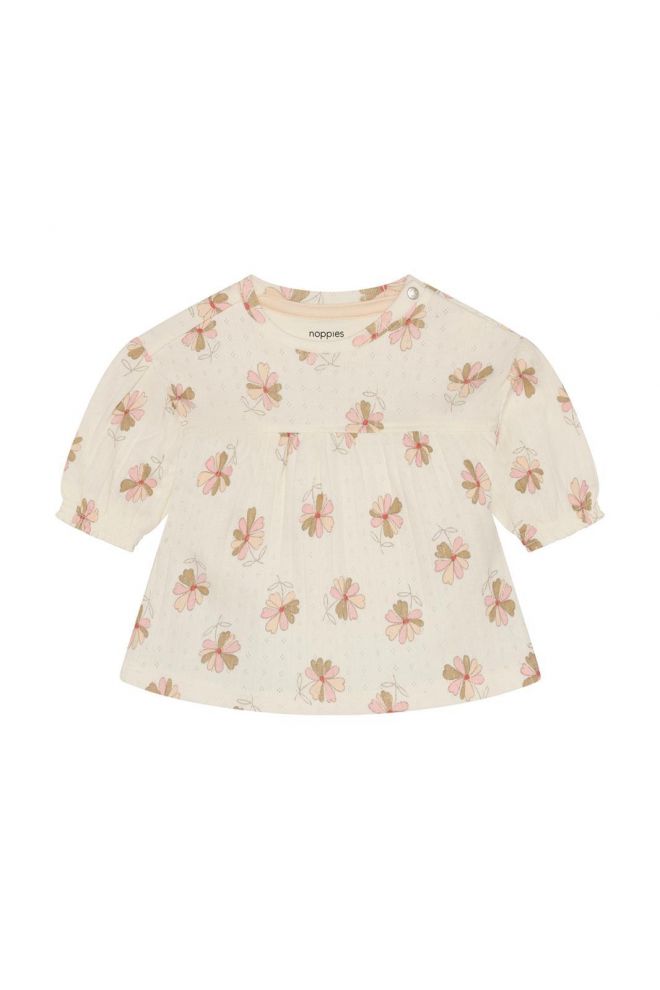 Noppies Baby Robe all over print - Egret