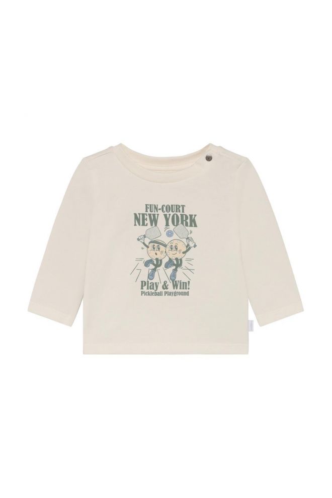 Noppies Baby Longsleeve - backprint - Egret
