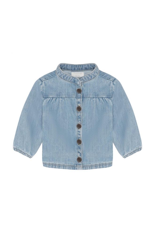 Noppies Baby Blouse - Light Blue Denim