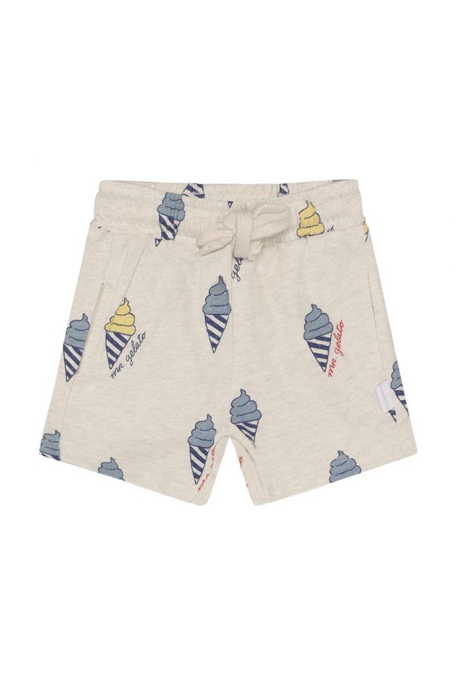 Noppies Baby Shorts regular fit all over print - Oatmeal Melange