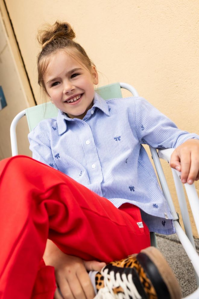 Noppies Kids Broek wide leg fit - Poinsettia