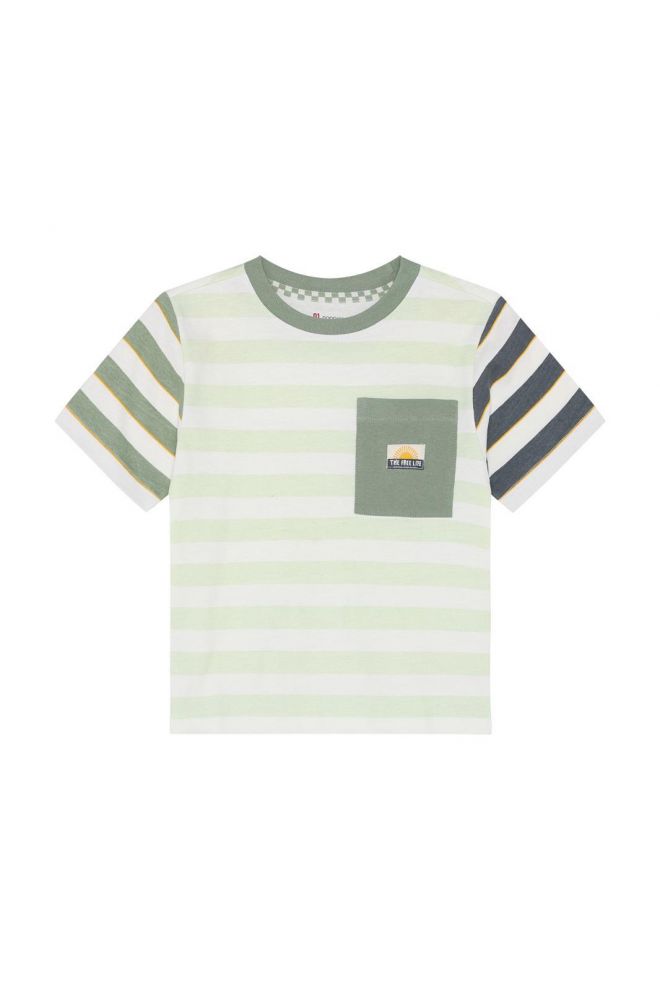 Noppies Kids T-shirt stripe - Almost Aqua