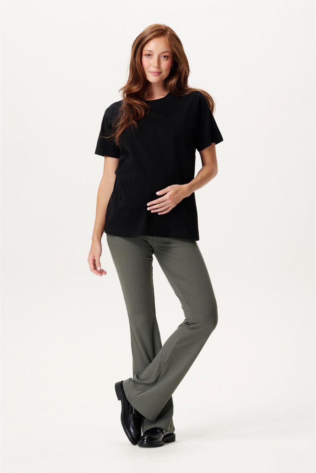 Noppies Casual broek flared Heja - Olive Noppies Casual broek flared Heja - Olive