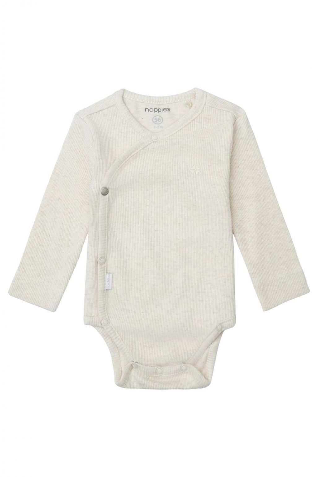 Noppies Baby Romper Nino - Oatmeal Noppies Baby Romper Nino - Oatmeal