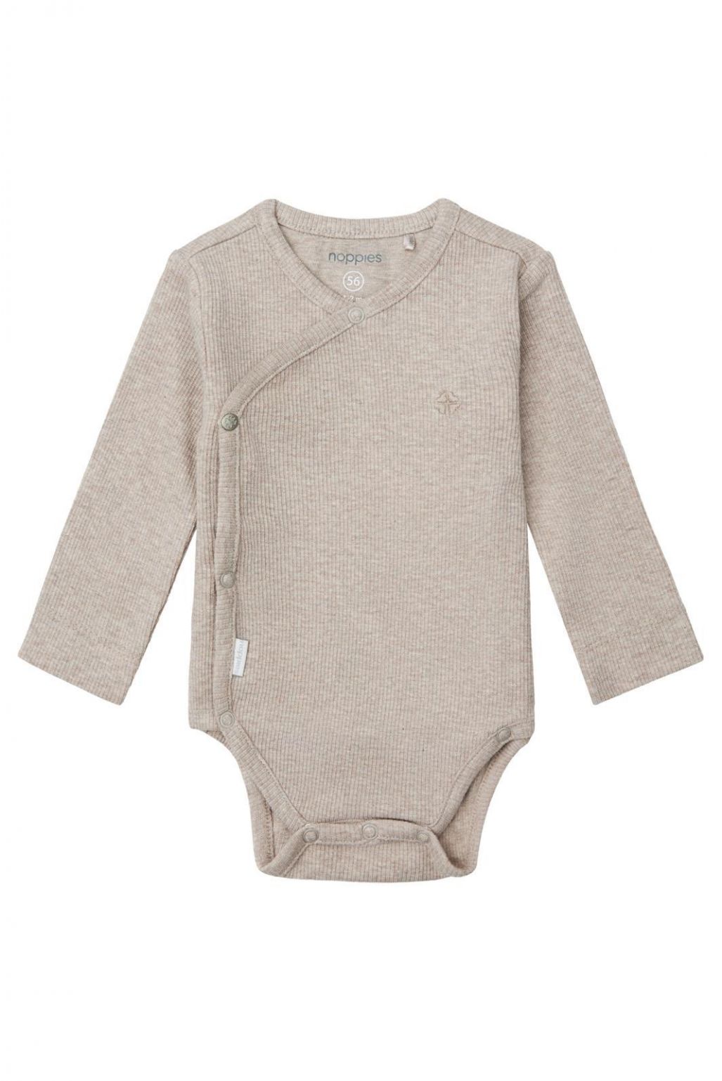 Noppies Baby Romper Nino - Taupe Melange Noppies Baby Romper Nino - Taupe Melange