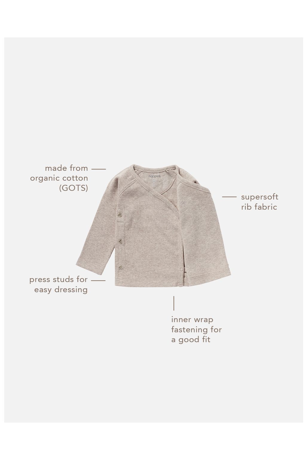 Noppies Baby T-shirt manches longues Nanyuki - Taupe Melange