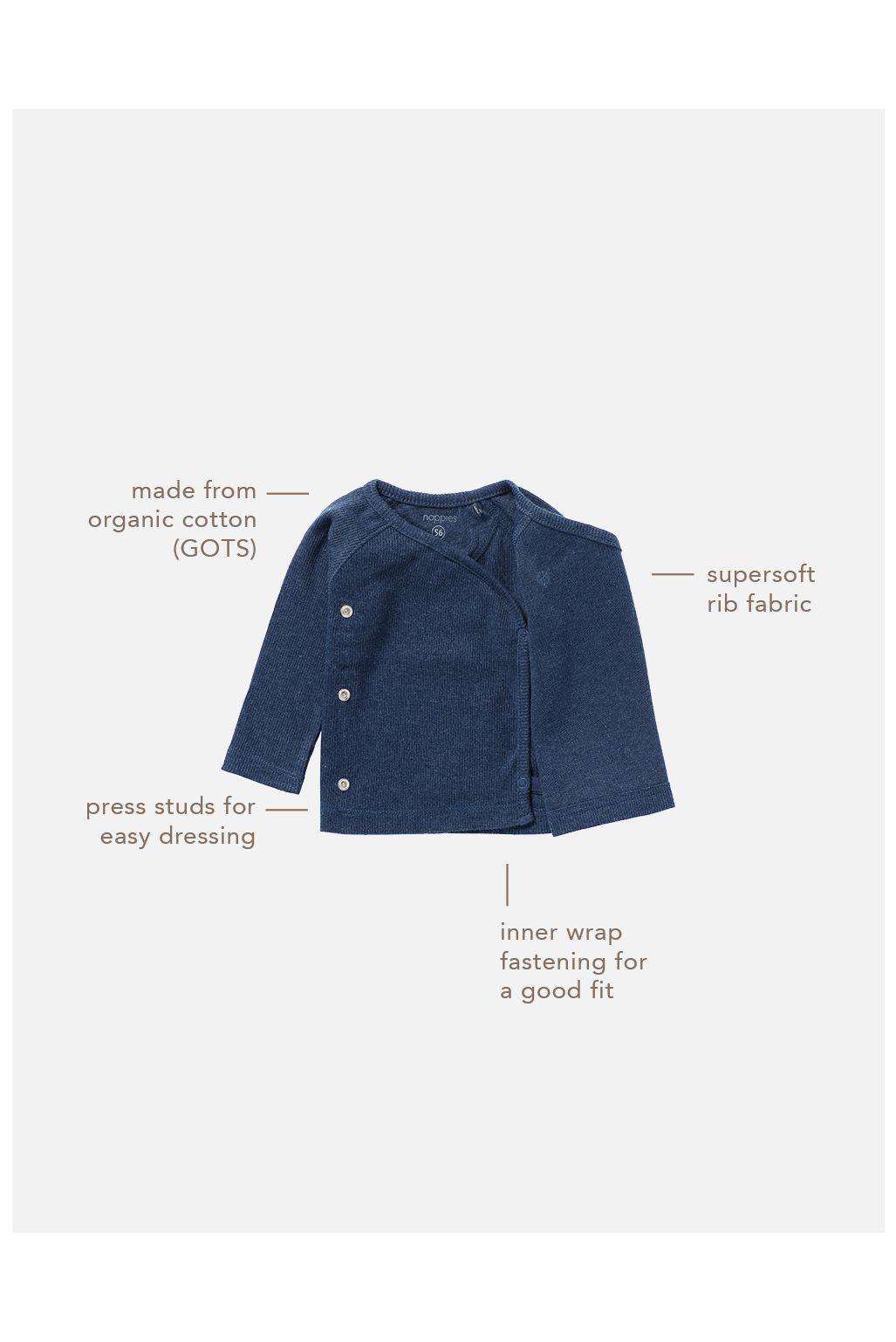Noppies Baby Langarmshirt Nanyuki - Navy Melange