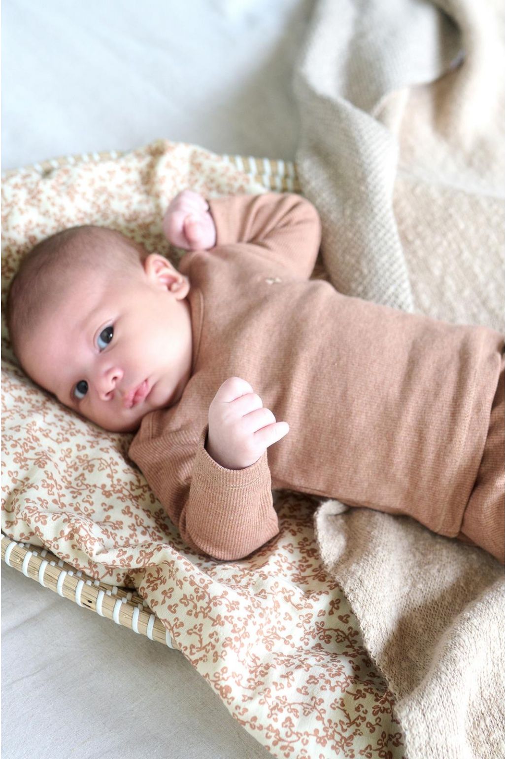 Noppies Baby Longsleeve Natal - Cafe Au Lait Melange