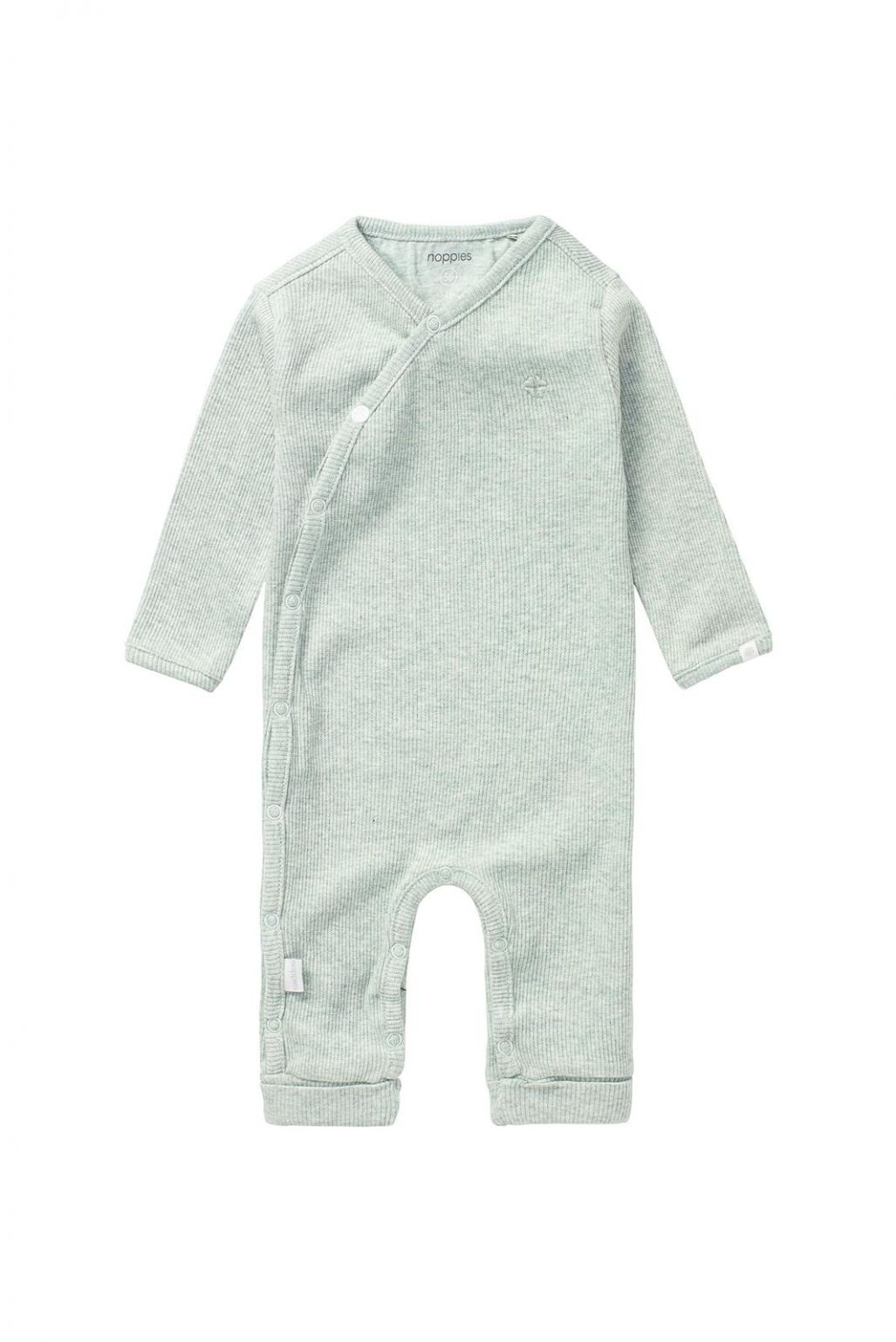 Noppies Baby Strampler Nevis - Grey Mint Melange Noppies Baby Strampler Nevis - Grey Mint Melange