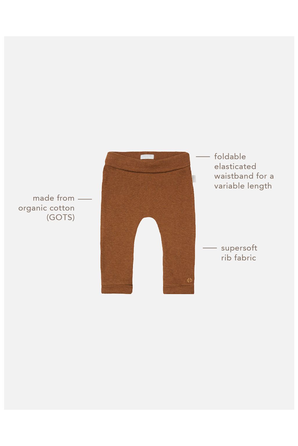 Noppies Baby Sweatpants Naura - Chipmunk Melange
