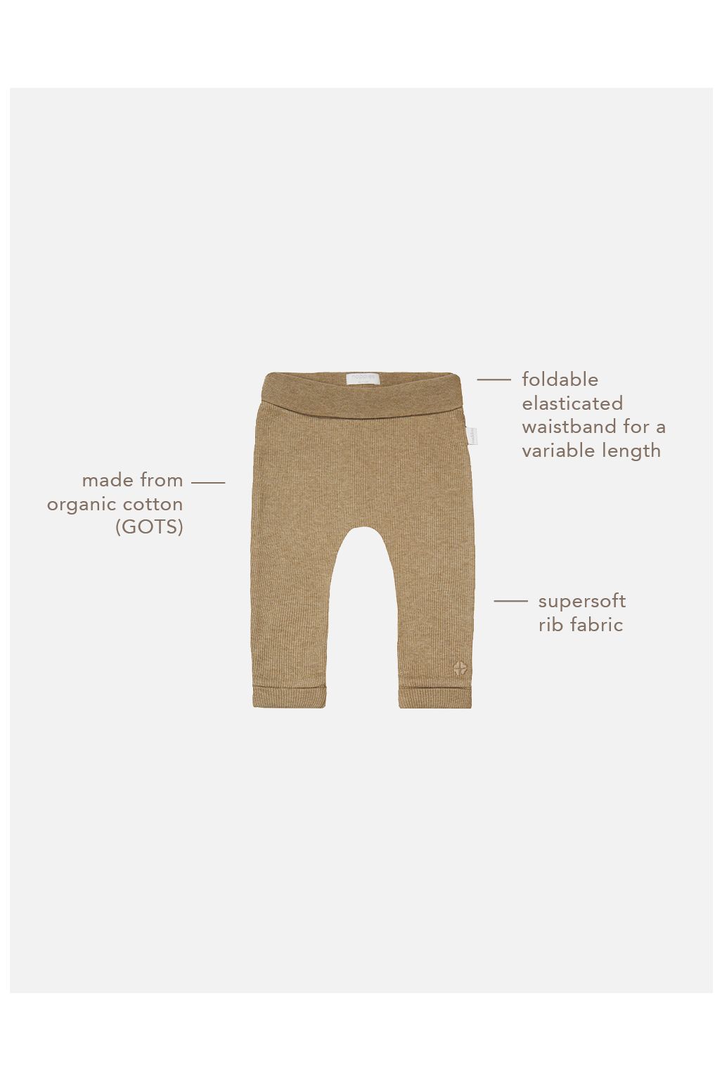 Noppies Baby Sweatpants Naura - Light Green Melange