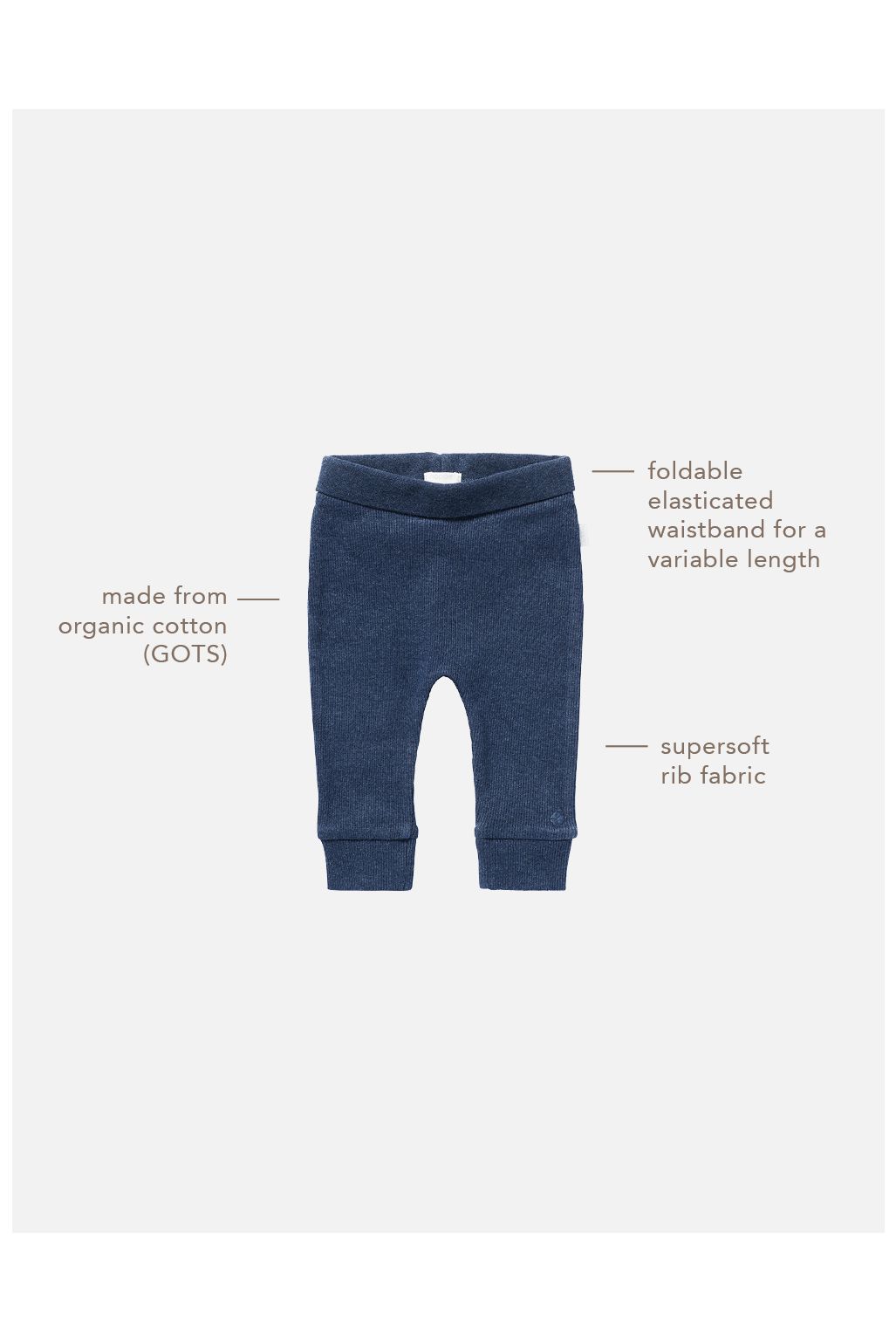 Noppies Baby Sweatpants Naura - Navy Melange