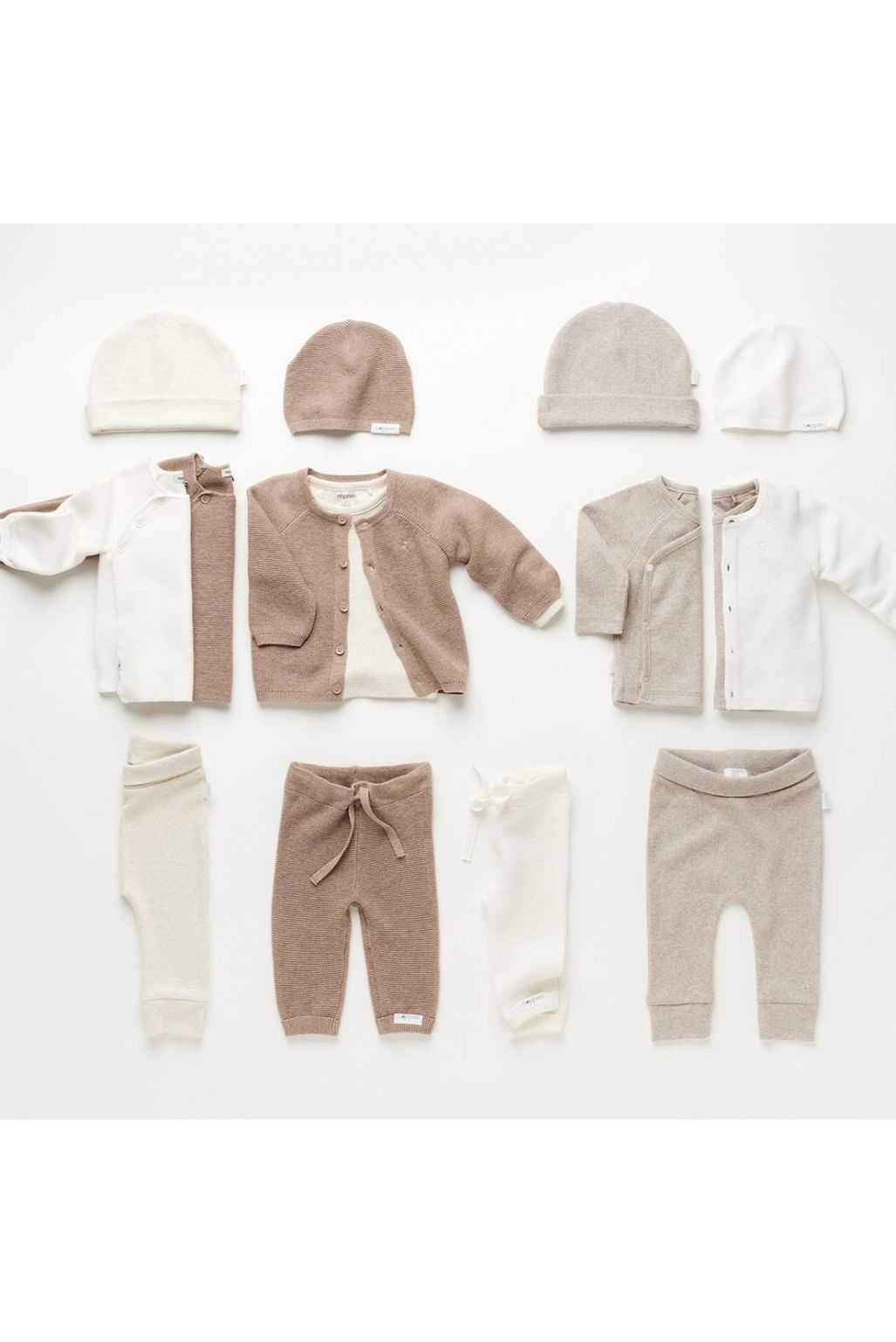 Noppies Baby Bonnet Nevel - Taupe Melange