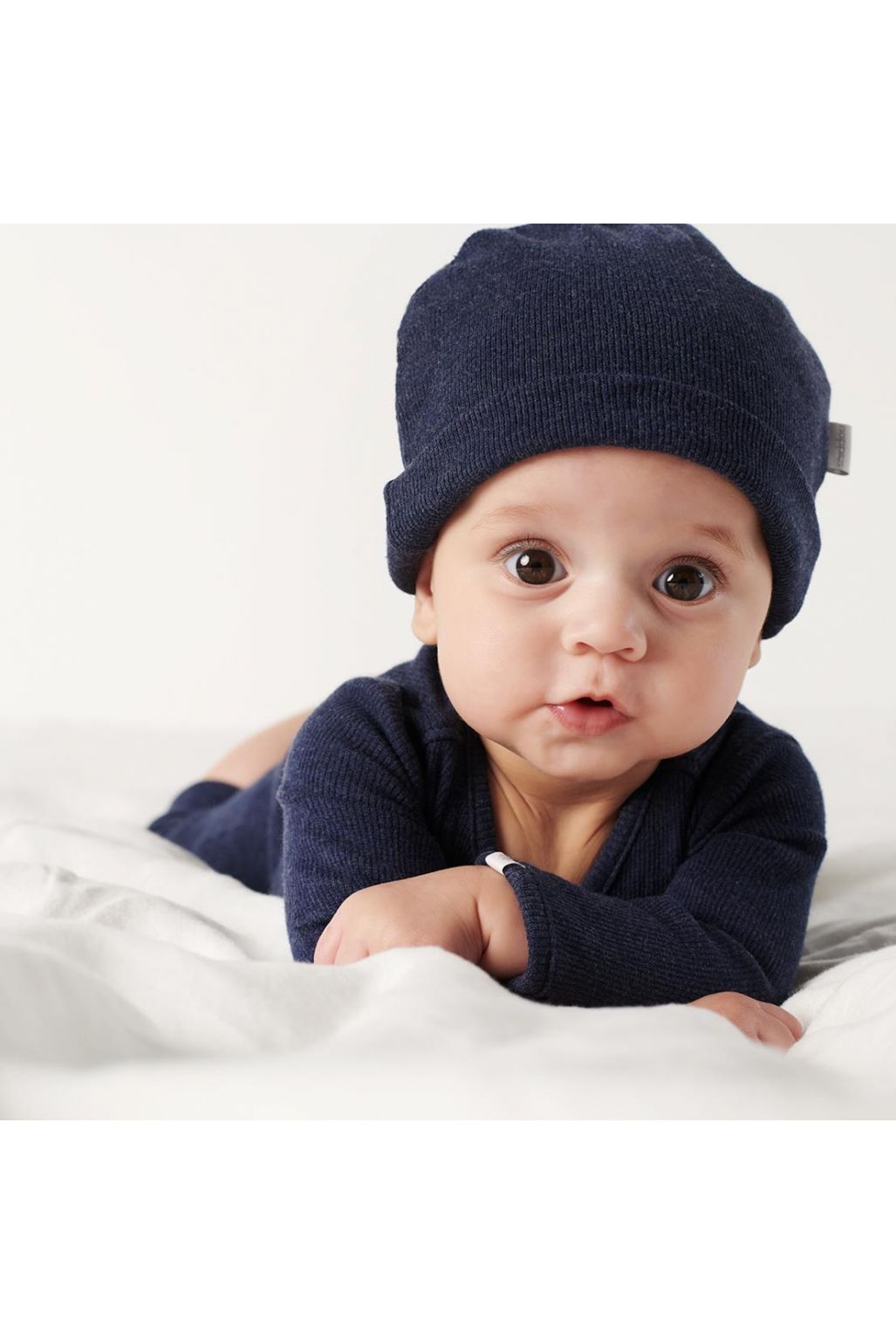 Noppies Baby Bonnet Nevel - Navy Melange