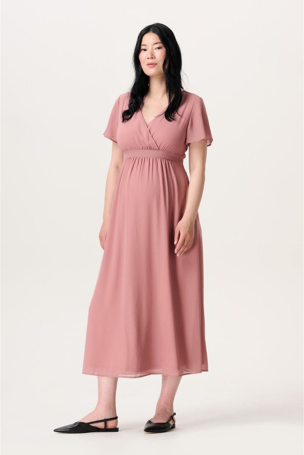 Noppies Maternity Jurk Amelie - Burlwood Noppies Maternity Jurk Amelie - Burlwood