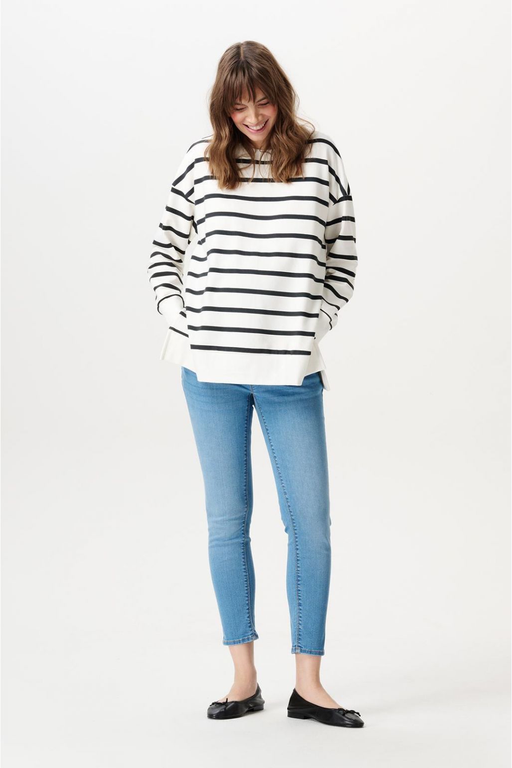 Noppies Maternity Slim Umstandsjeans Mila 7/8 - Mid Blue Denim Noppies Maternity Slim Umstandsjeans Mila 7/8 - Mid Blue Denim