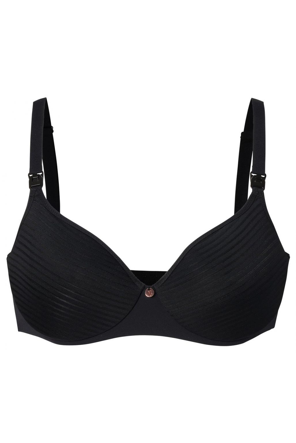 Noppies Voorgevormde voedingsbh Spacer Stripe nursing bra - Black