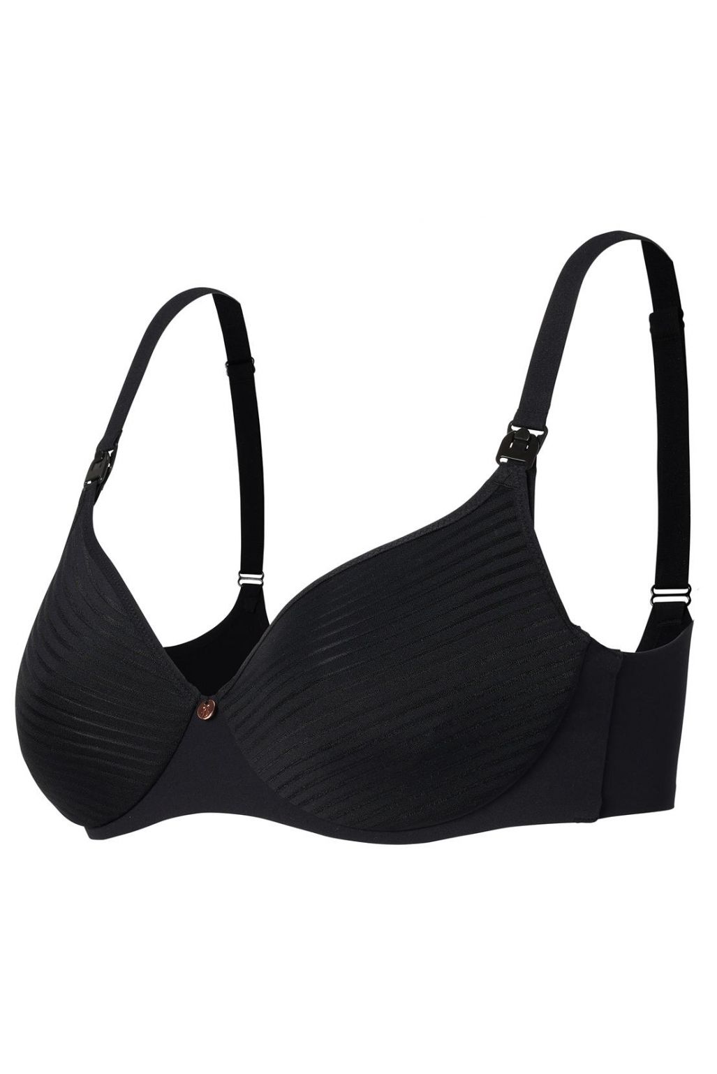 Noppies Voorgevormde voedingsbh Spacer Stripe nursing bra - Black