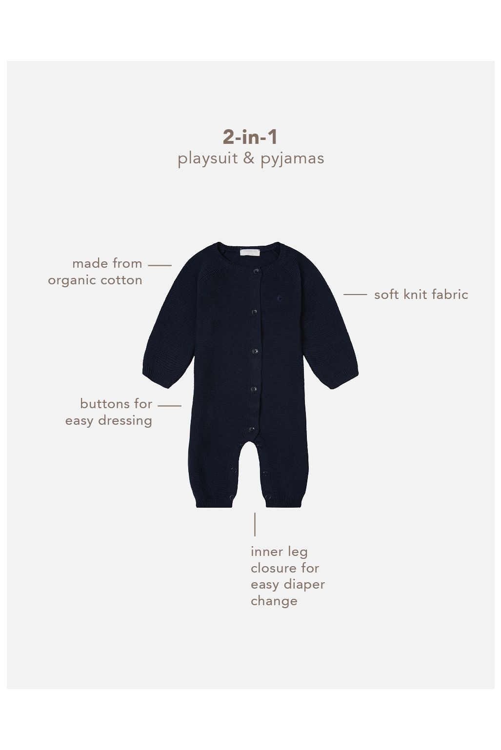 Noppies Baby Grenouillère Monrovia - Navy