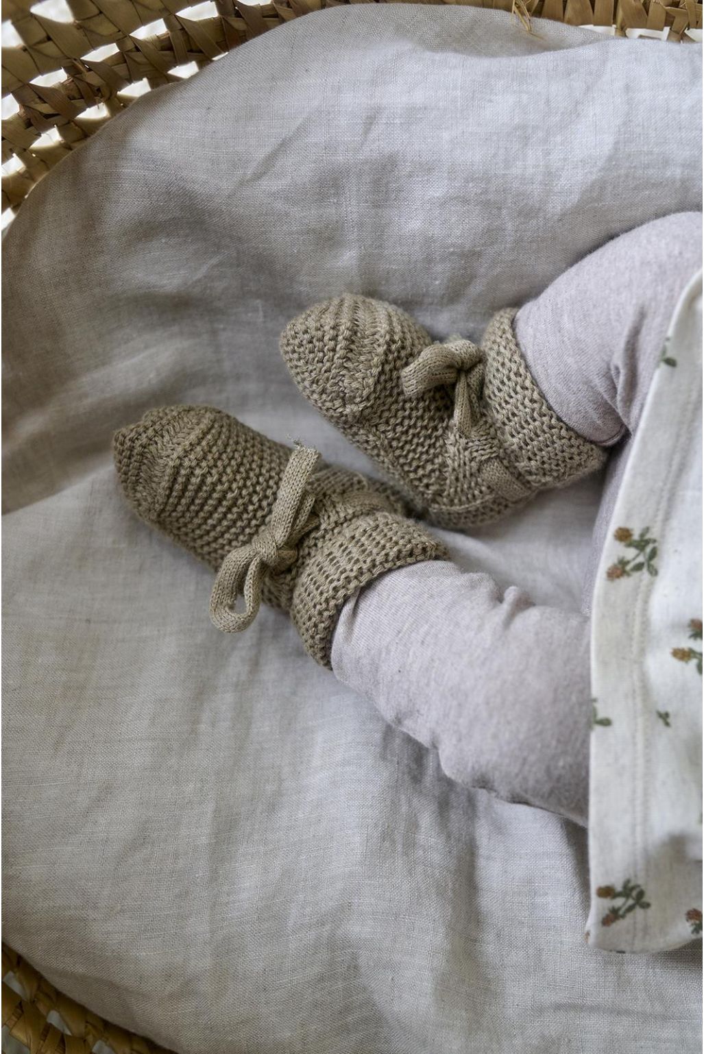 Noppies Baby Slofjes Nelson - Taupe Melange