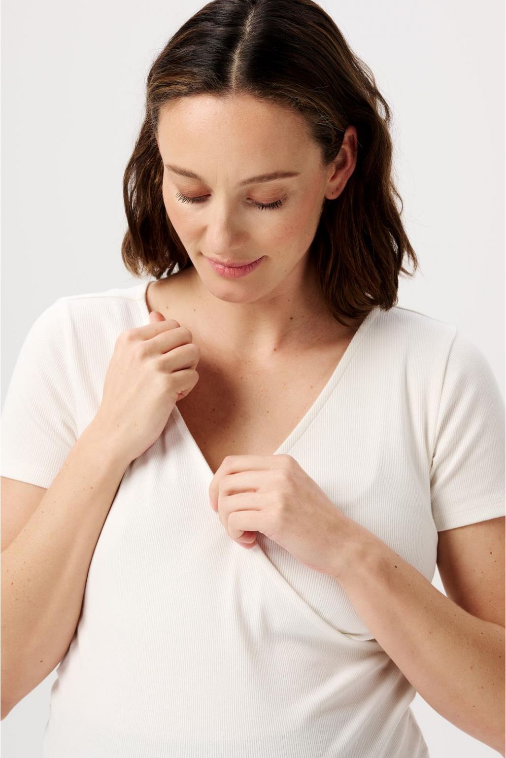 Noppies Voedings t-shirt Sanson - Cream