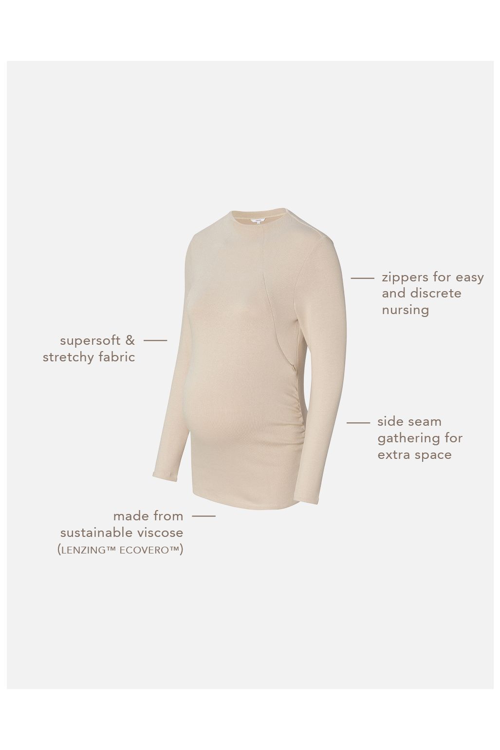 Noppies Still-Shirt Rosa - Light Sand